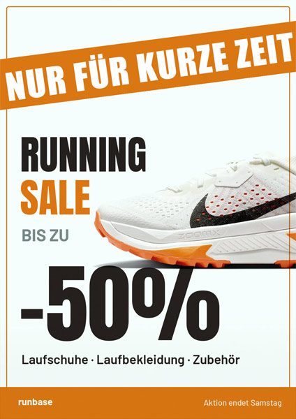 Running Sale bis zu 50 Prozent